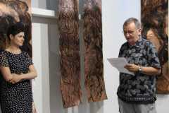 vernisáž výstavy Lineární variace v galerii Kus Kovu